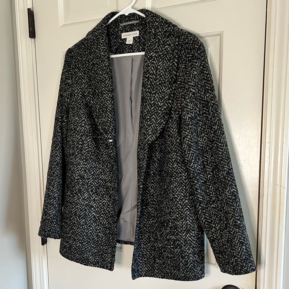 ColdWater Creek coat Jacket tweed size 16 - Picture 4 of 10